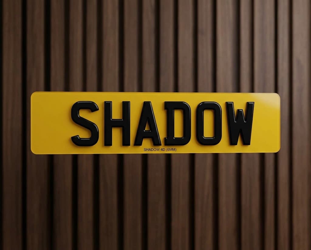 Shadow number plate