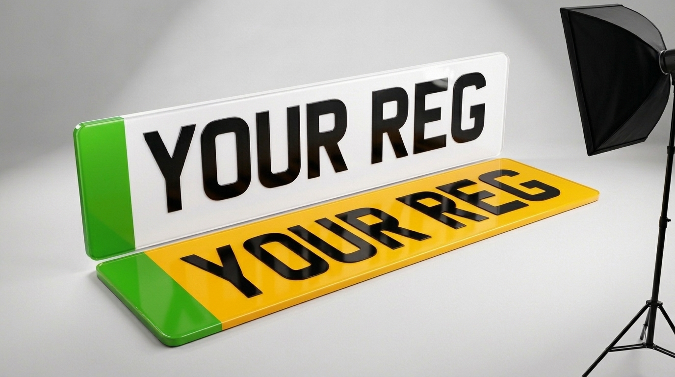 EV Car Plates number plate — product photo