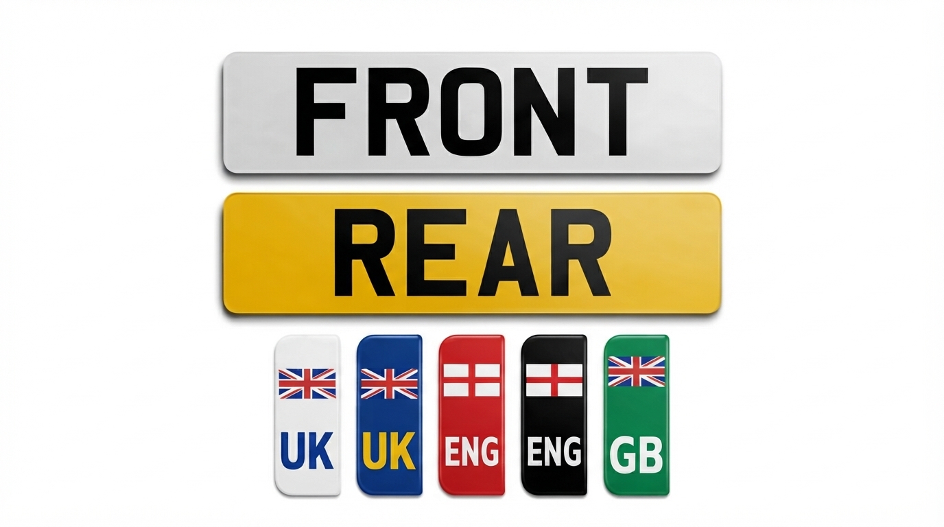Custom 3D Gel Standard Size Number Plates - Make Your Own 100% Road/MOT Legal — product photo