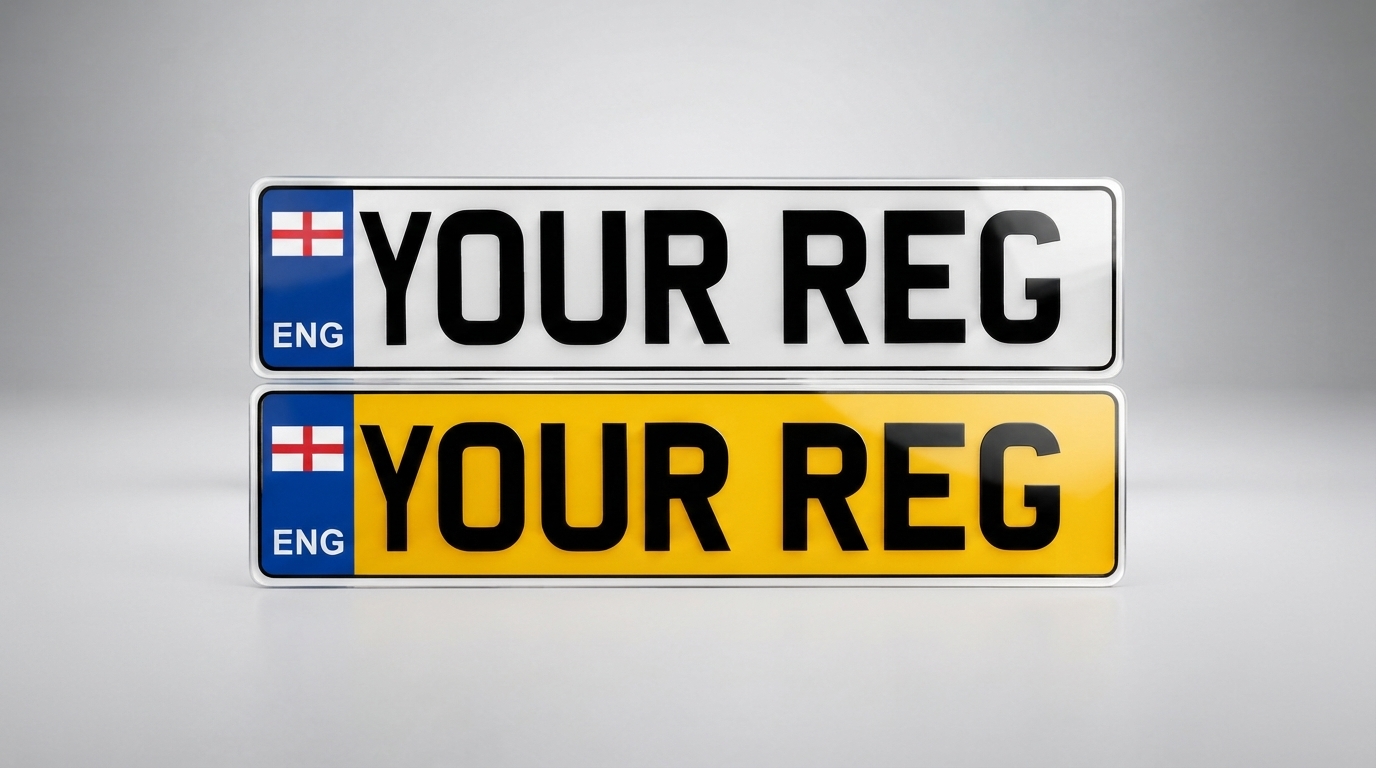 2D Standard — England Cross (ENG) number plate — product photo