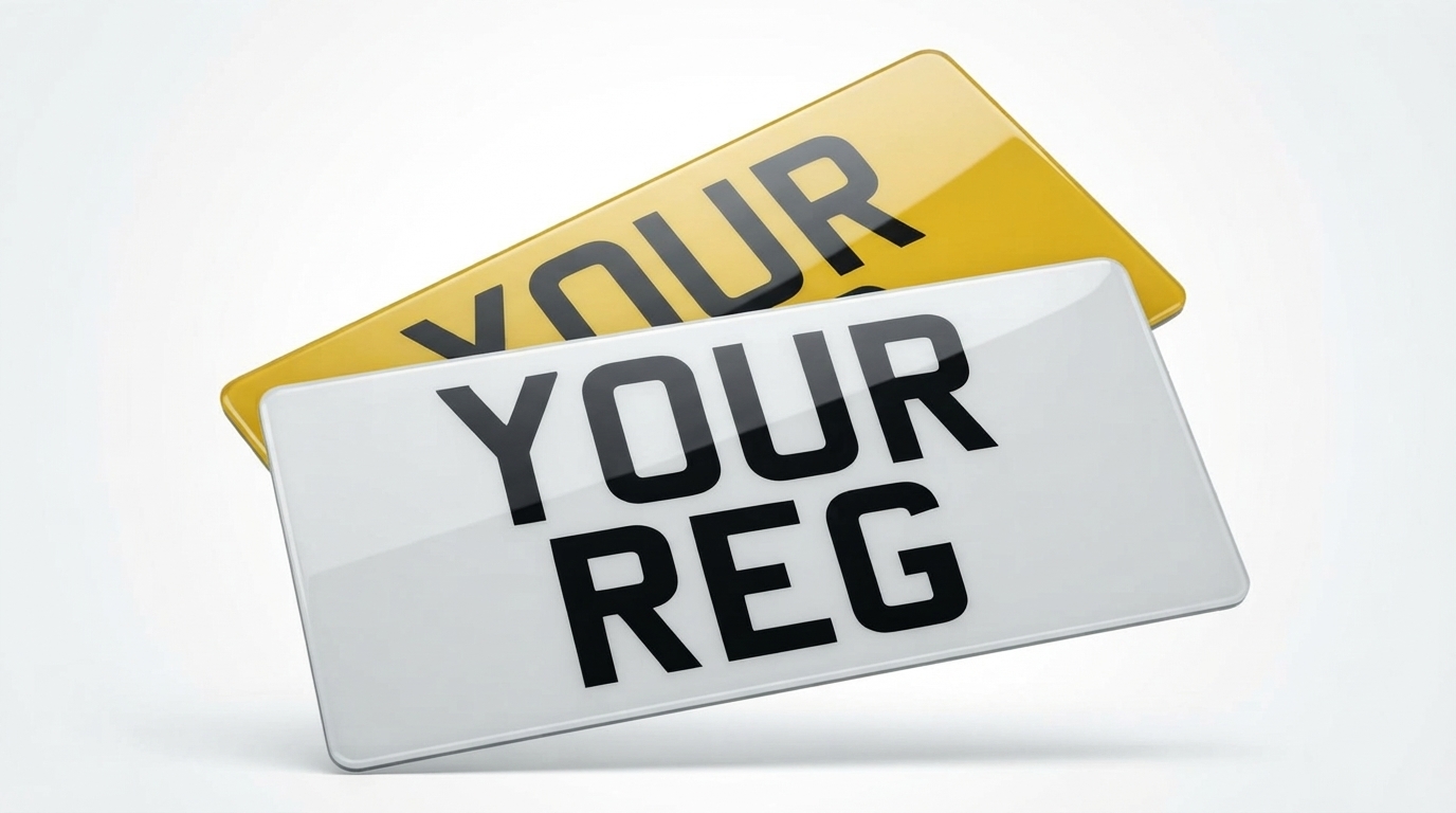 2D Standard — Import Pair (13" x 6.5") number plate — product photo