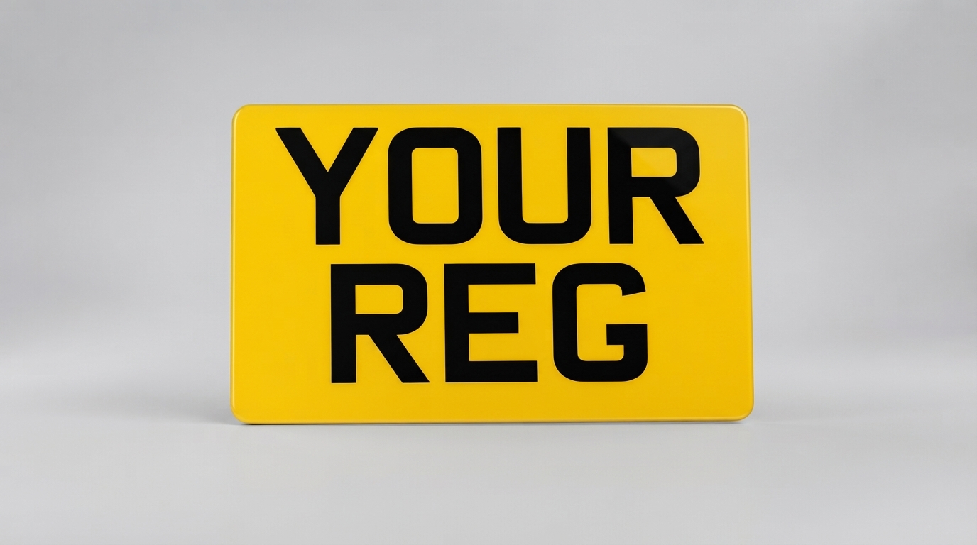 2D Standard — Motorcycle number plate — product photo