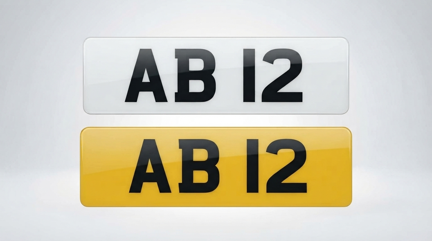 2D Standard — Short Plate (4 Digits) number plate — product photo