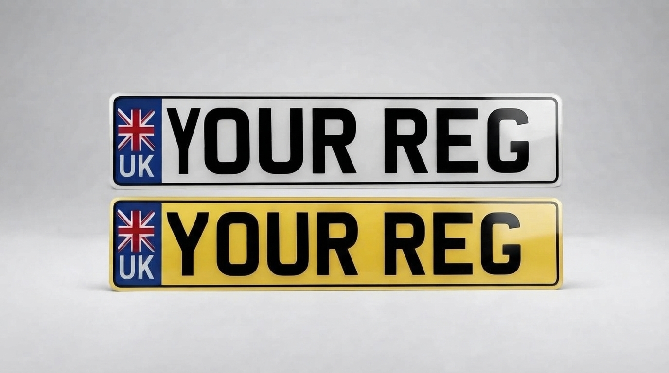 2D Standard — UK number plate — product photo