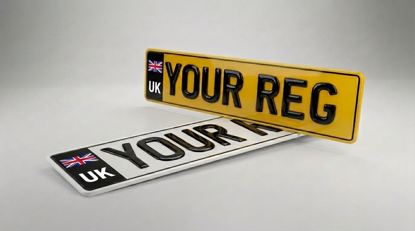 3D Gel — Black Badge number plate — product photo