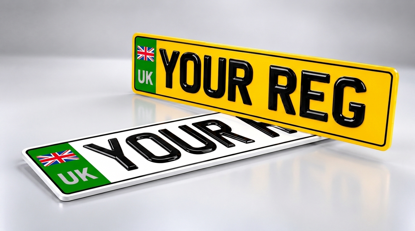 3D Gel — Green Badge number plate — product photo