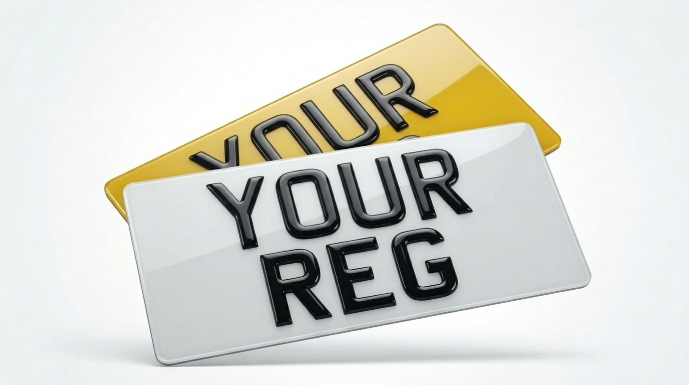 3D Gel — Import Pair (13" x 6.5") number plate — product photo