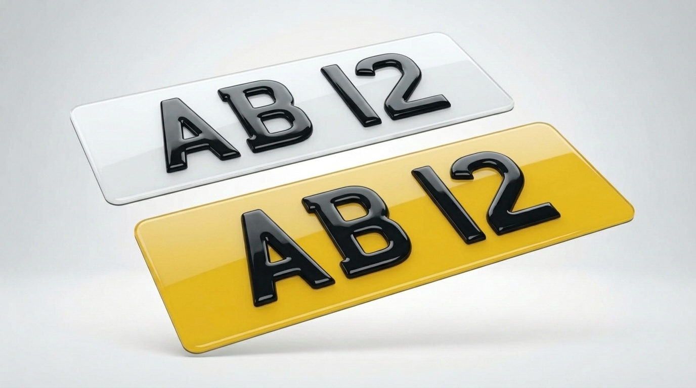 3D Gel — Short Plate (4 Digits) number plate — product photo