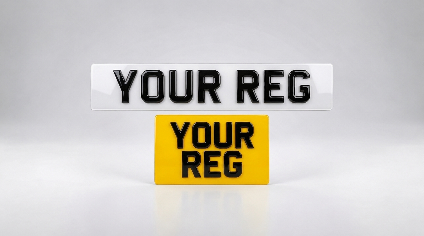 3D Gel — Standard 4x4 / SUV number plate — product photo