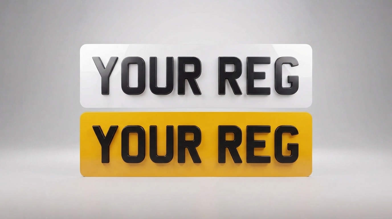Custom 4D Premium Standard Size Number Plates - Make Your Own  100% Road / MOT Legal — product photo