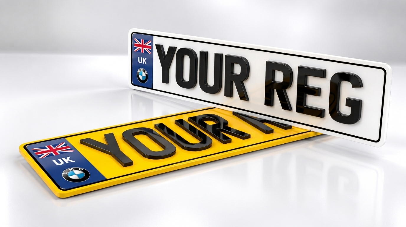 4D Premium — BMW number plate — product photo