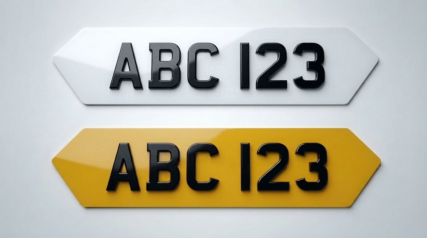 4D Premium — HEX 6-Digit (Lambo Style) number plate — product photo
