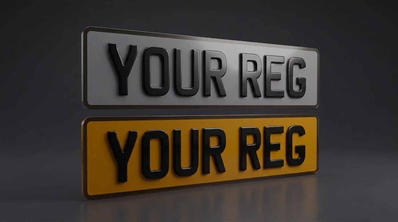 4D Premium — Smoke Tinted Show & Track Edition number plate — product photo