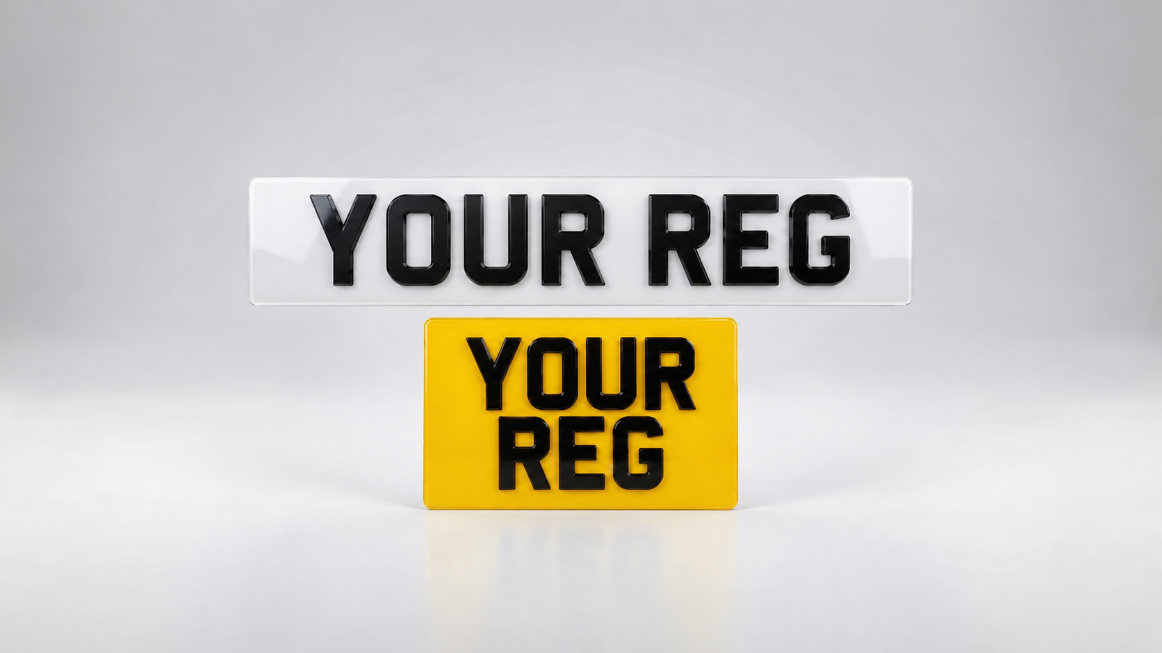 4D Premium — Standard 4x4 / SUV number plate — product photo