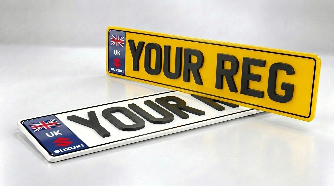 4D Premium — Suzuki number plate — product photo