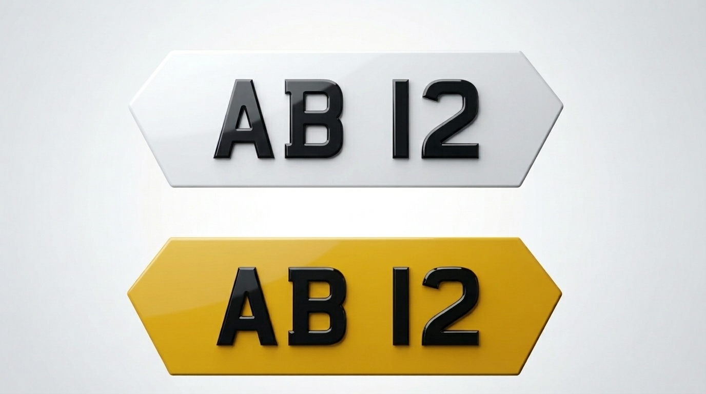 4D Premium — HEX 4-Digit (Lambo Style) number plate — product photo