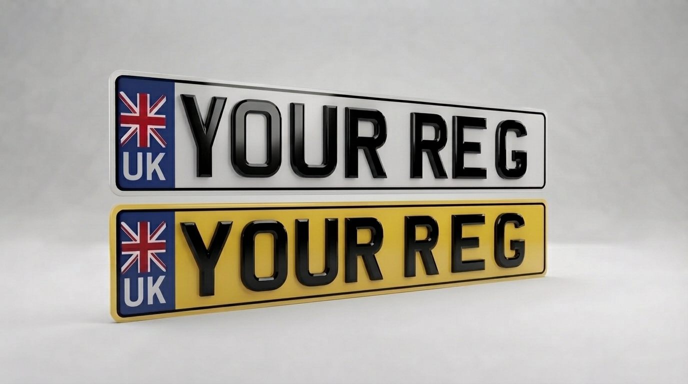 4D Premium — UK number plate — product photo