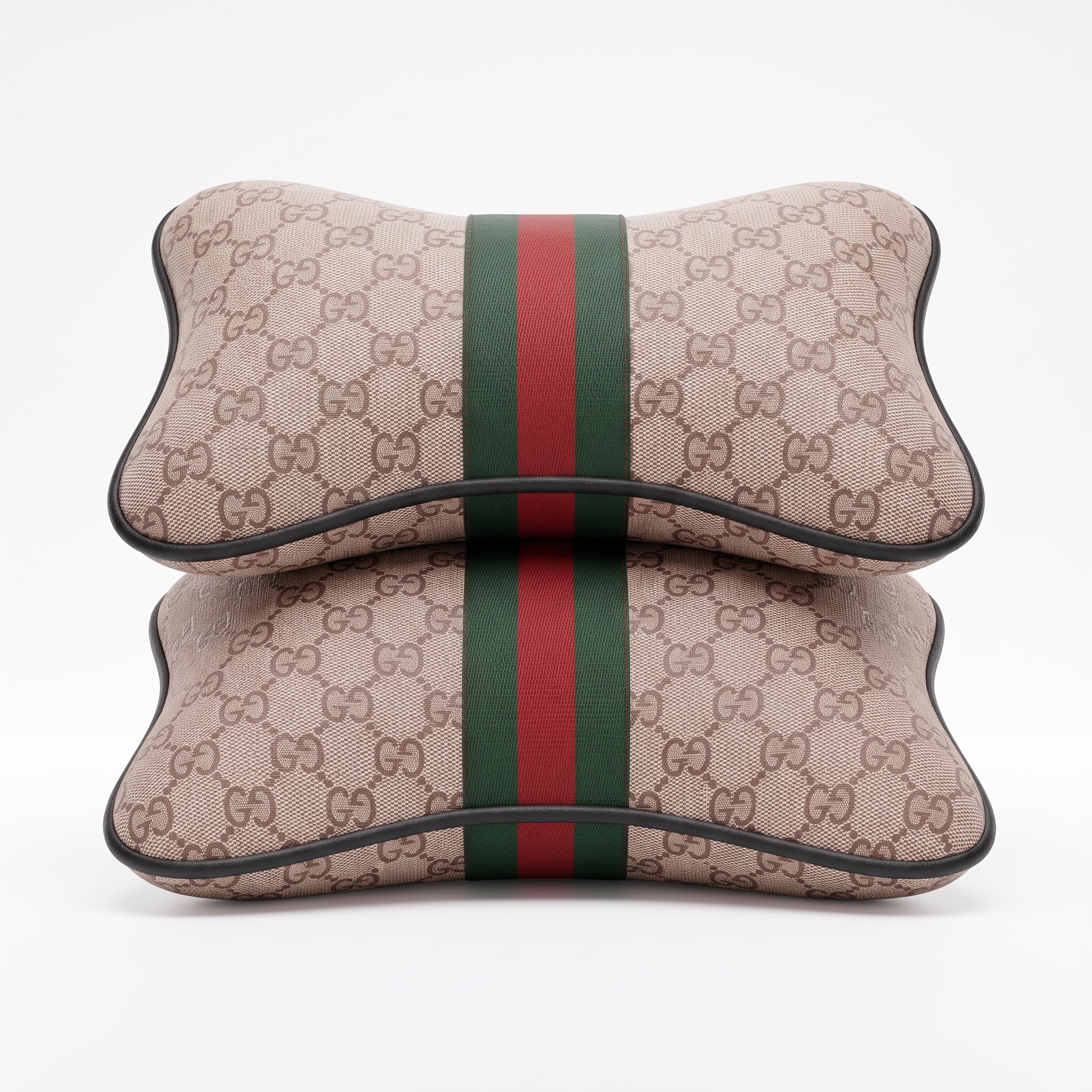 Car Pillow 'Gucci' Pair — Dusty Rose Beige — product photo