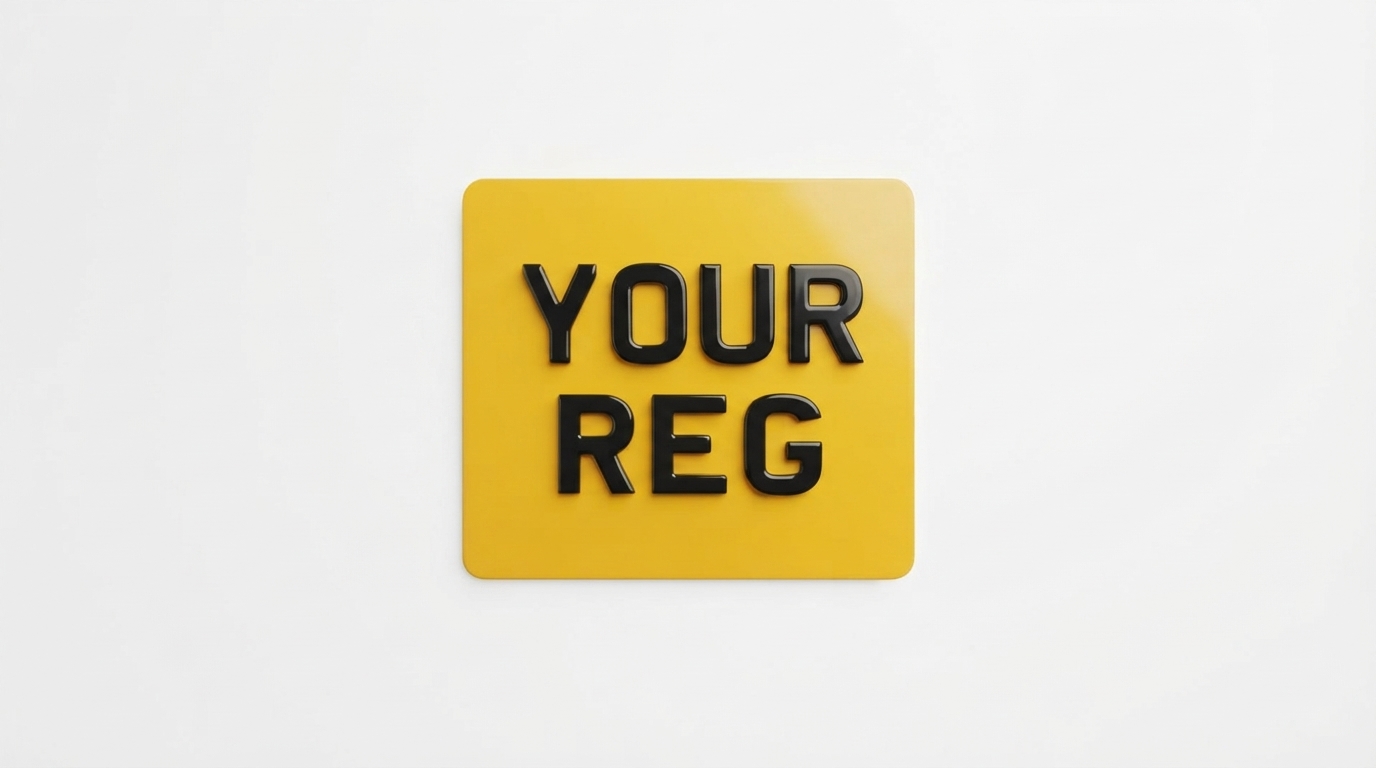 Stacked — Motorcycle number plate — product photo