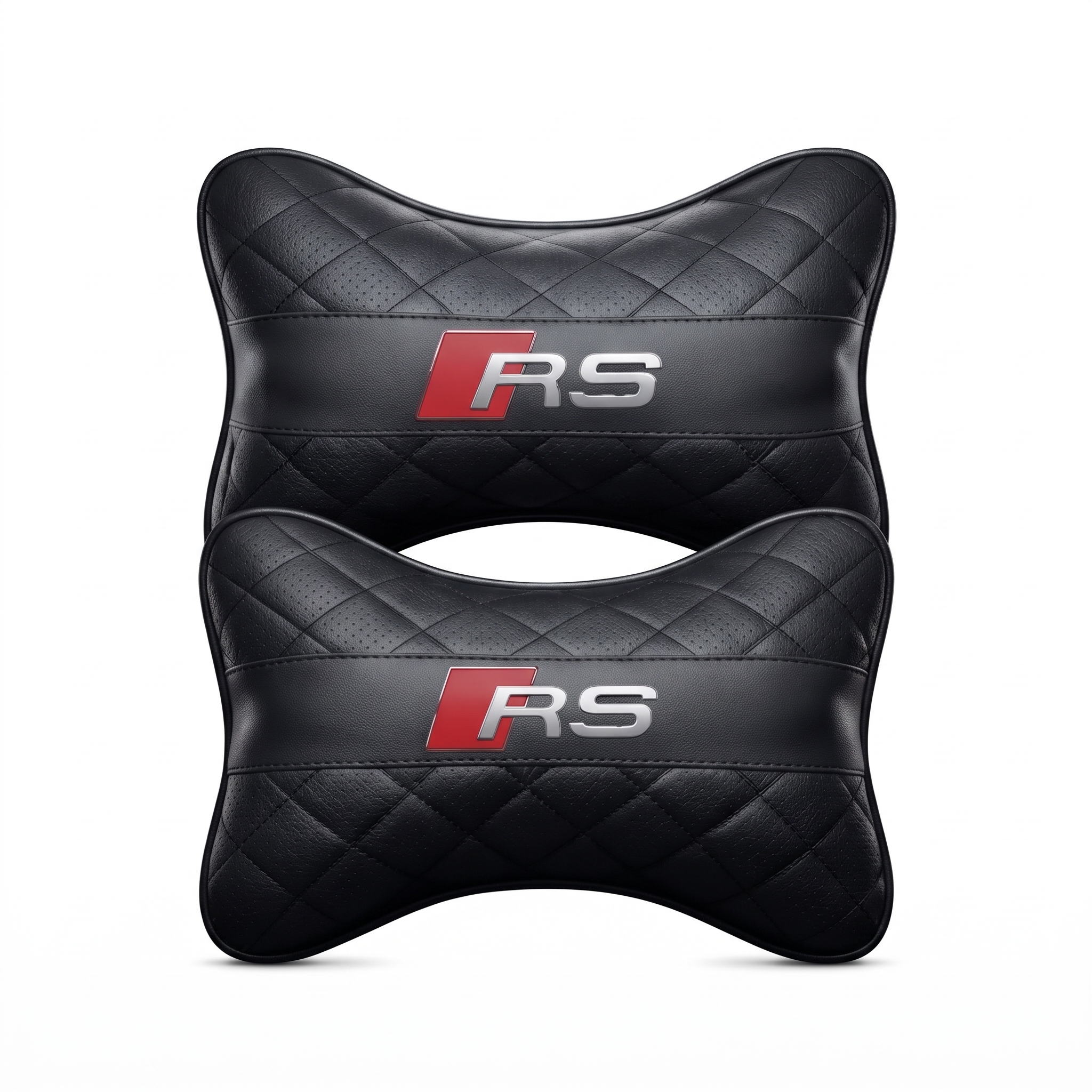Car Pillow 'RS' Pair — Black — product photo