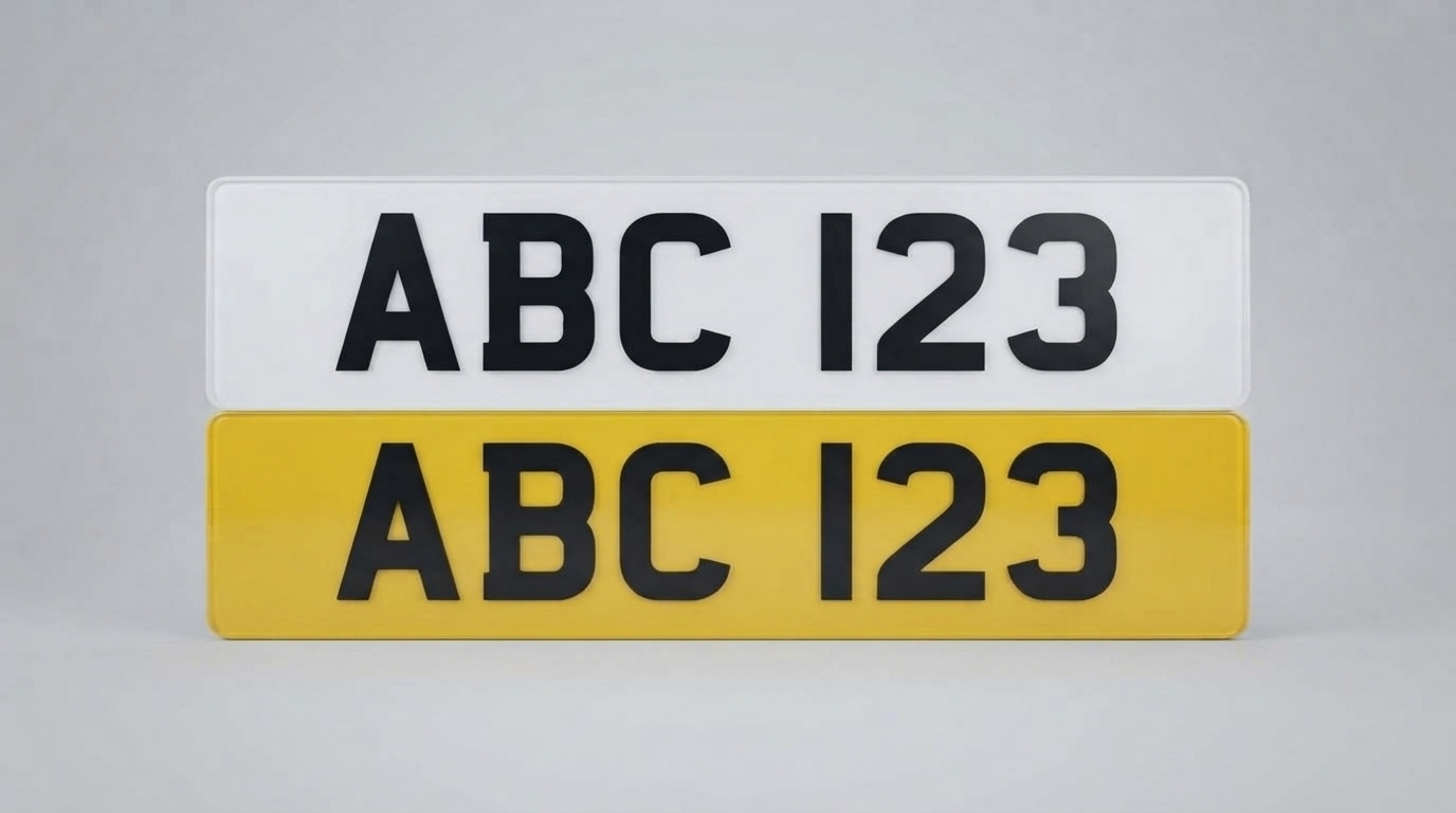 2D Standard — Short Plate (6 Digits) number plate — product photo