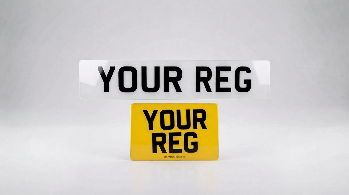 2D Standard — Standard 4x4 / SUV number plate — product photo