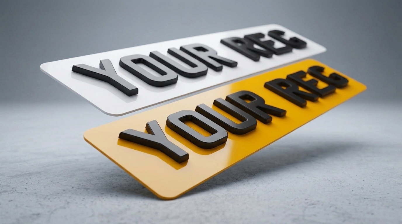 Double 4D — UK Standard Number Plates — product photo