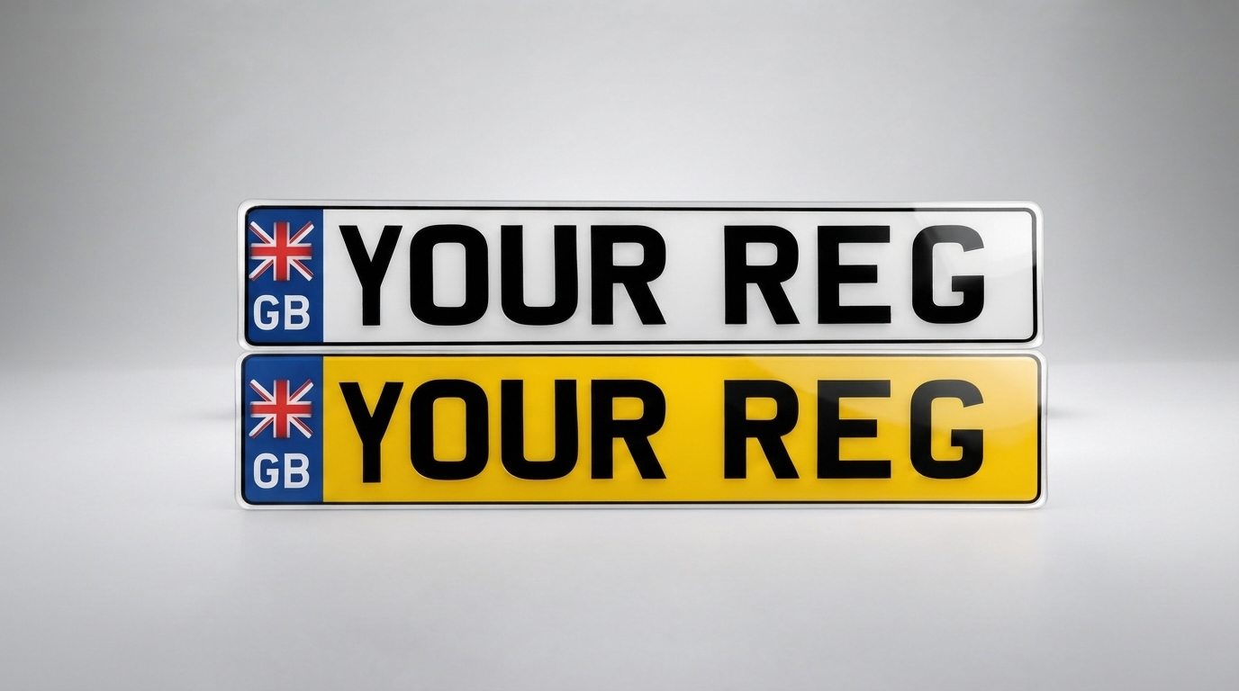 2D Standard — GB number plate — product photo
