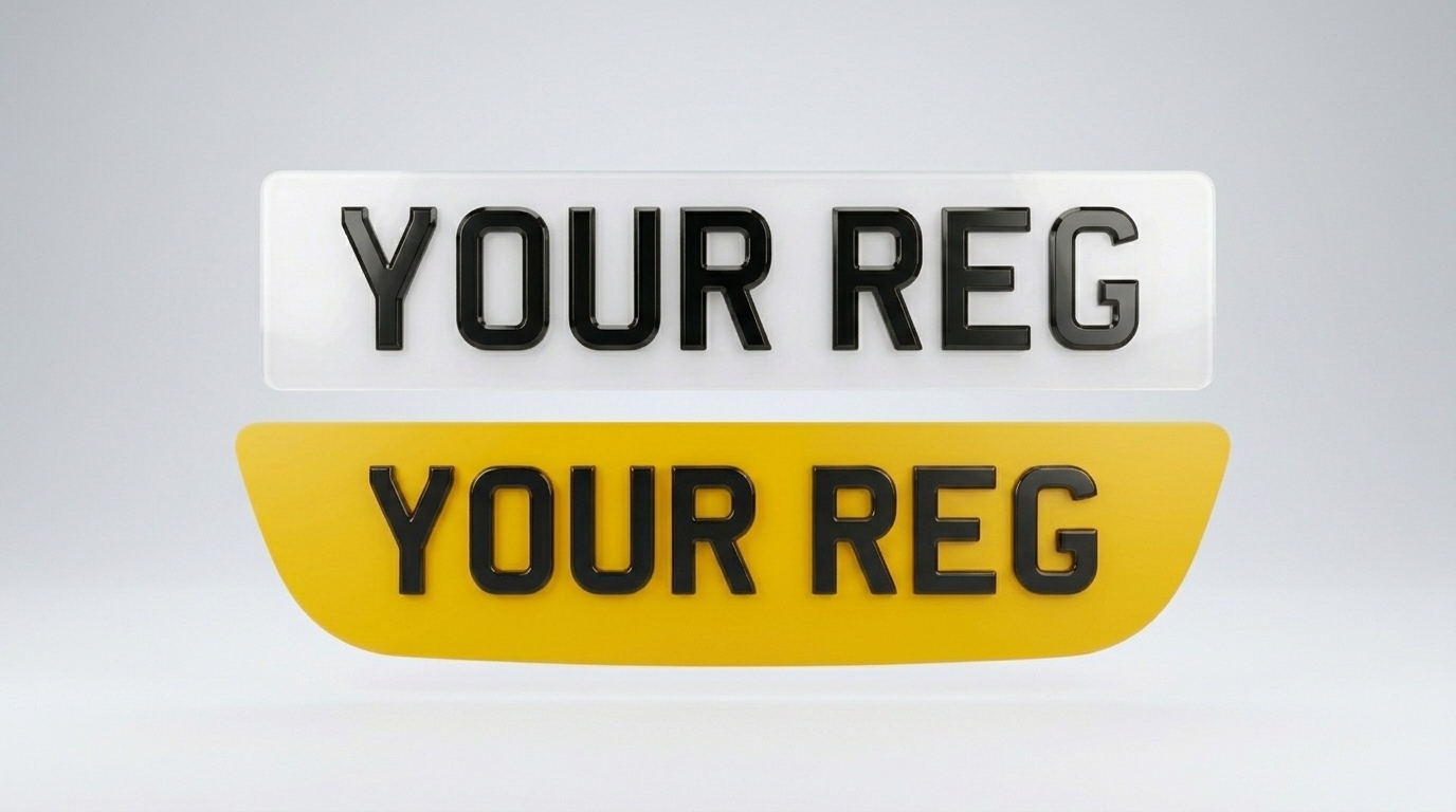 4D Premium — Jaguar X-Type (Saloon) number plate — product photo