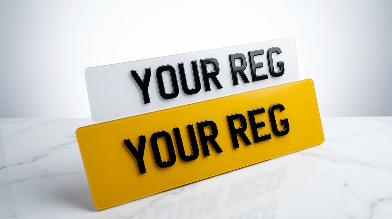 4D Premium — Range Rover Sport (2013-2022) number plate — product photo