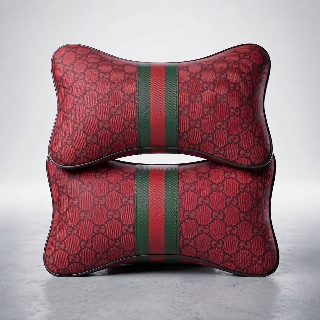 Car Pillow 'Gucci' Pair — Red — product photo