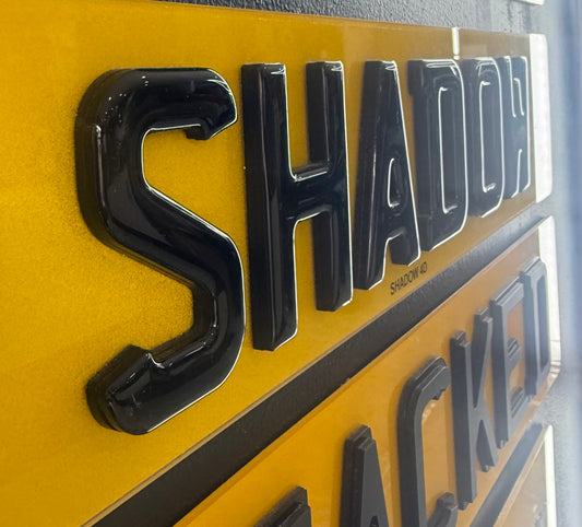 Pair Shadow Number Plates